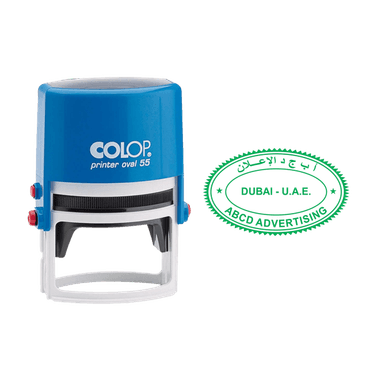 Colop Printer Oval 55 Blue