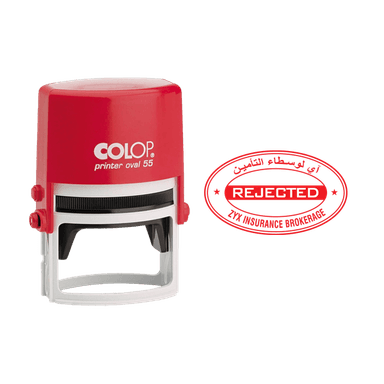 Colop Printer Oval 55 Red