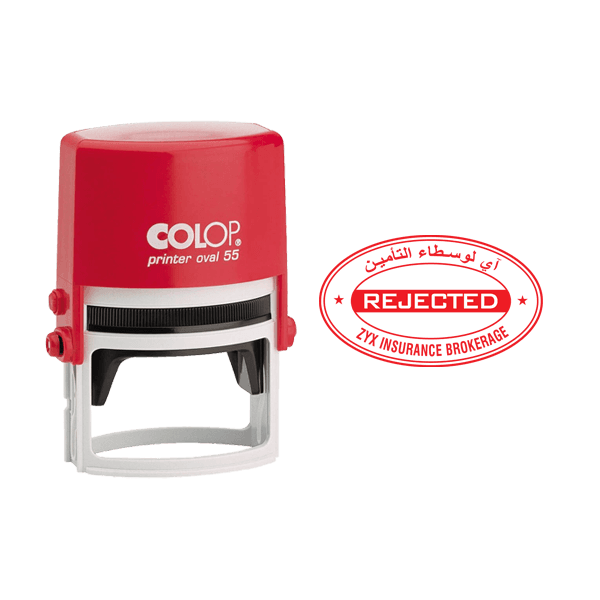 Colop Printer Oval 55 Red